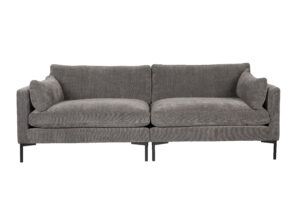 ZUIVER Sommer 3-personers sofa - antracitgrå polyester og stål - Nicehome.dk