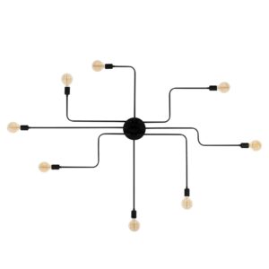 LUMI Ascoli Piceno loftlampe - sort jern - Nicehome.dk