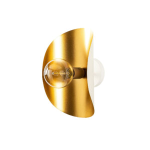 LUMI væglampe - guld og hvid jern - Nicehome.dk