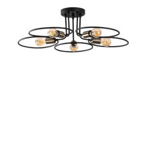 LUMI Mende loftlampe - sort jern - Nicehome.dk