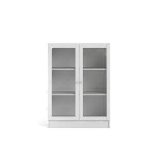TVILUM Basic reol - klar glas og hvid