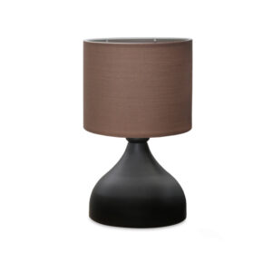 LUMI Paredes bordlampe - taupe stof og metal - Nicehome.dk