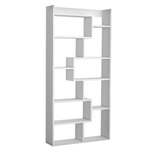 FUNZI LIVING Kuttap bogreol - hvid melamin - Nicehome.dk