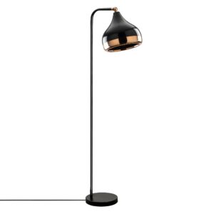 LUMI Lannion gulvlampe - kobberfarvet og sort metal - Nicehome.dk