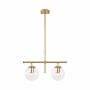 LUMI Canaveses loftlampe - glas og guldfarvet metal - Nicehome.dk