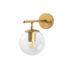 LUMI Niort væglampe - glas og guld metal - Nicehome.dk