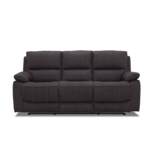 HAGA Texas 3 pers. recliner sofa - grå polyester og plastik - Nicehome.dk