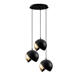 LUMI loftlampe - guldfarvet og sort metal