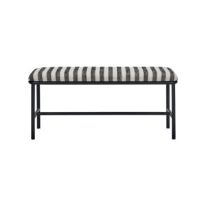 TODA BÆNK SORT/RÅHVID - Nicehome.dk