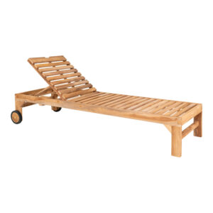 HOUSE NORDIC Andorra Teak solvogn - natur teaktræ (200x62) - Nicehome.dk