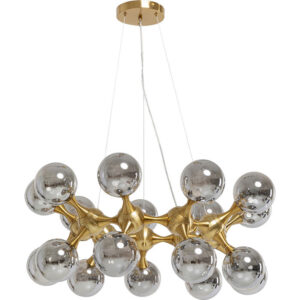 KARE DESIGN Atomic Balls loftlampe - sølv glas og messing stål - Nicehome.dk