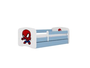 KOCOT KIDS Seng babydreams blue spiderman med skuffe med madras 160/80 - Nicehome.dk